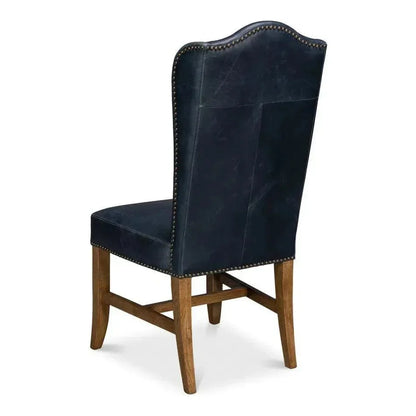 Sarreid Mercado High Back Leather Dining Chair 2PC