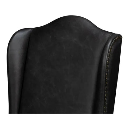 Sarreid Mercado High Back Leather Dining Chair 2PC