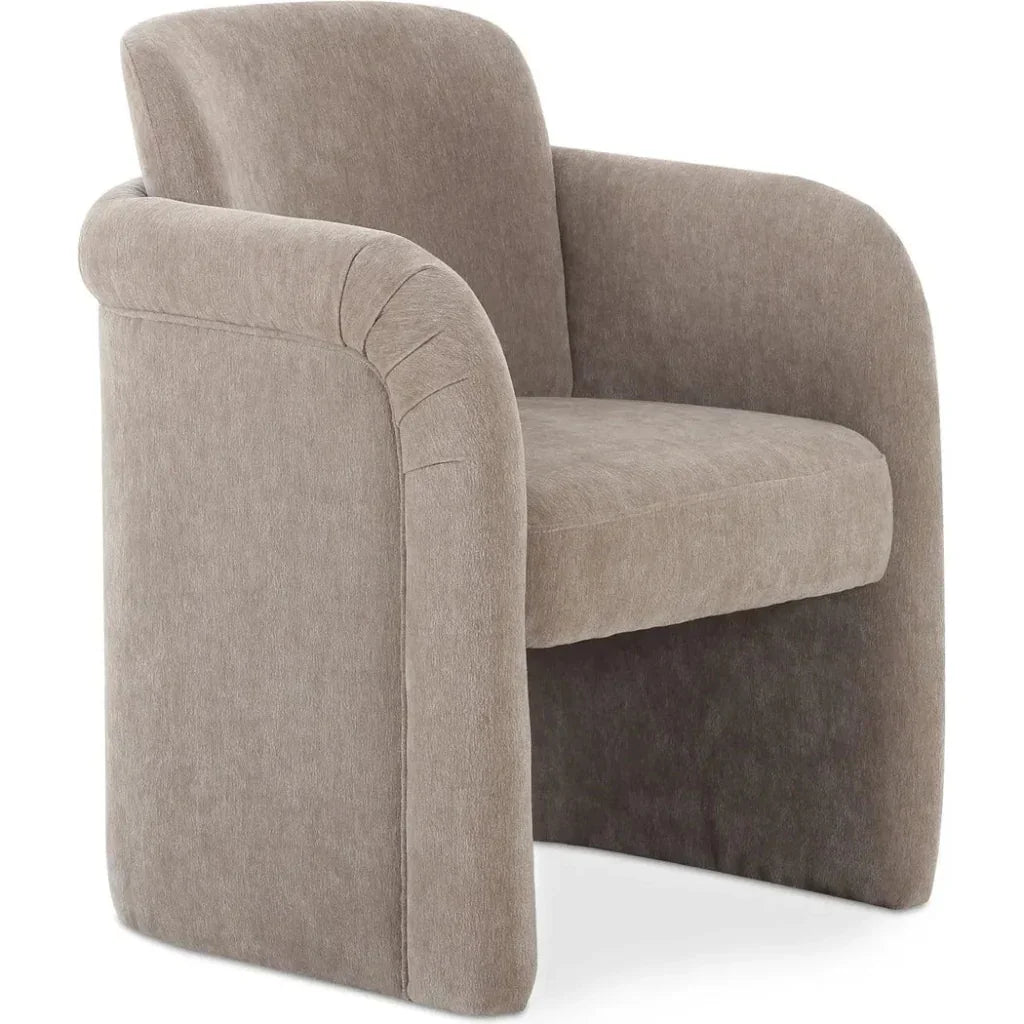 Moe's Home Mesto Rolling Performance Fabric Dining Armchair
