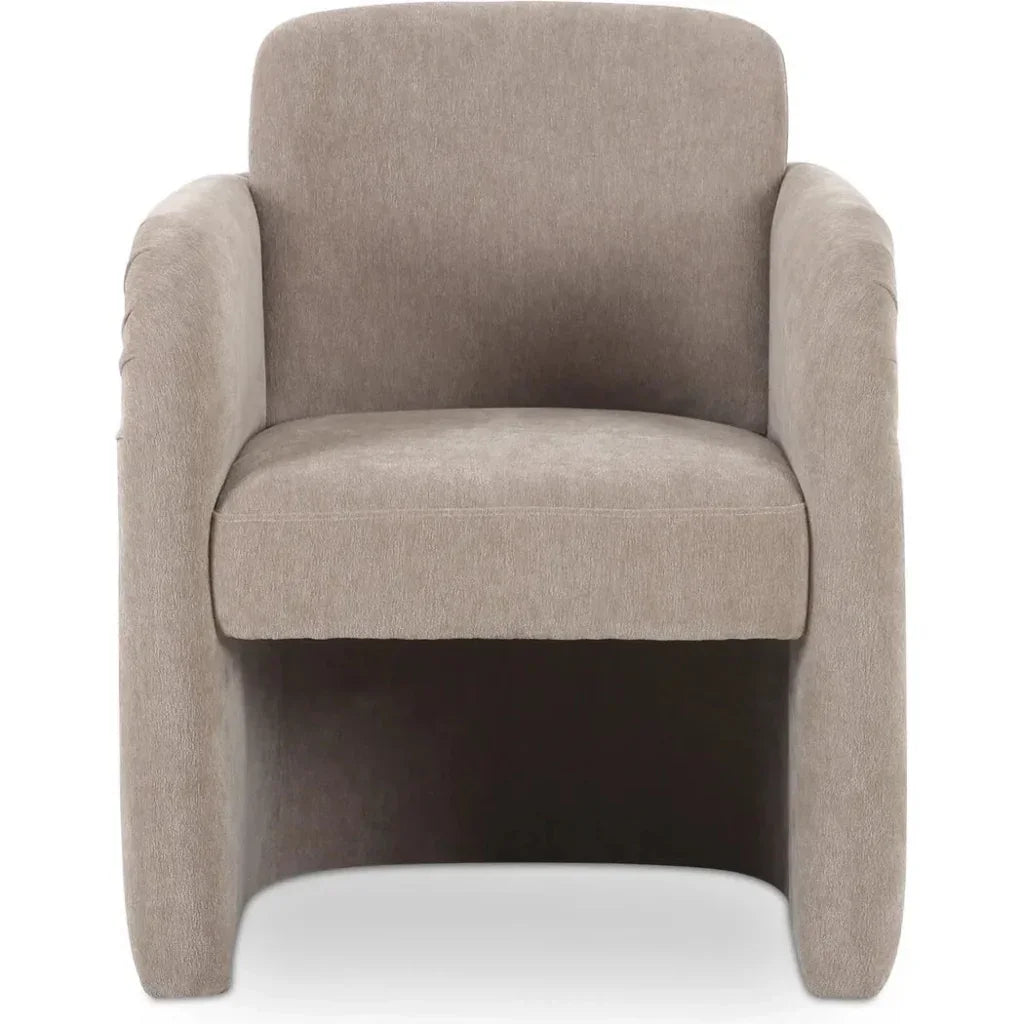 Moe's Home Mesto Rolling Performance Fabric Dining Armchair