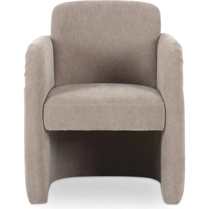 Moe's Home Mesto Rolling Performance Fabric Dining Armchair
