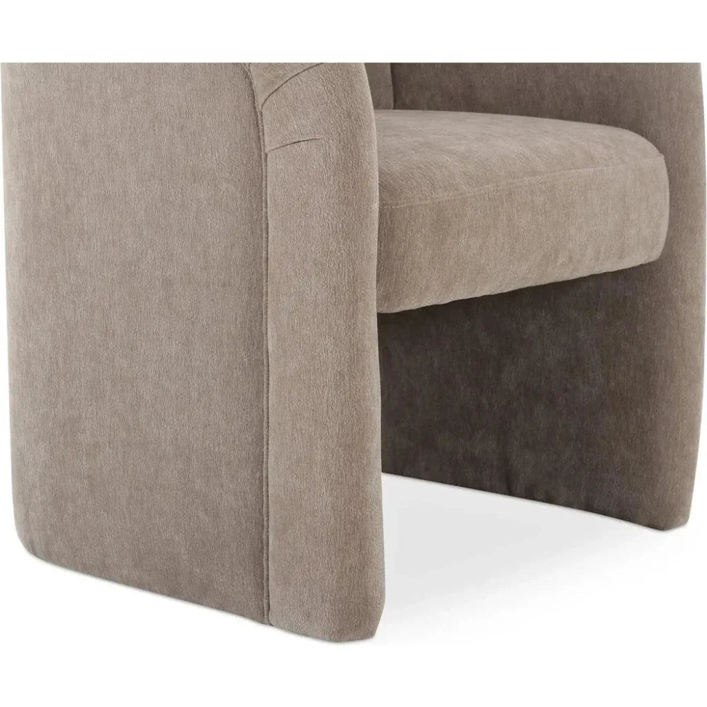 Moe's Home Mesto Rolling Performance Fabric Dining Armchair