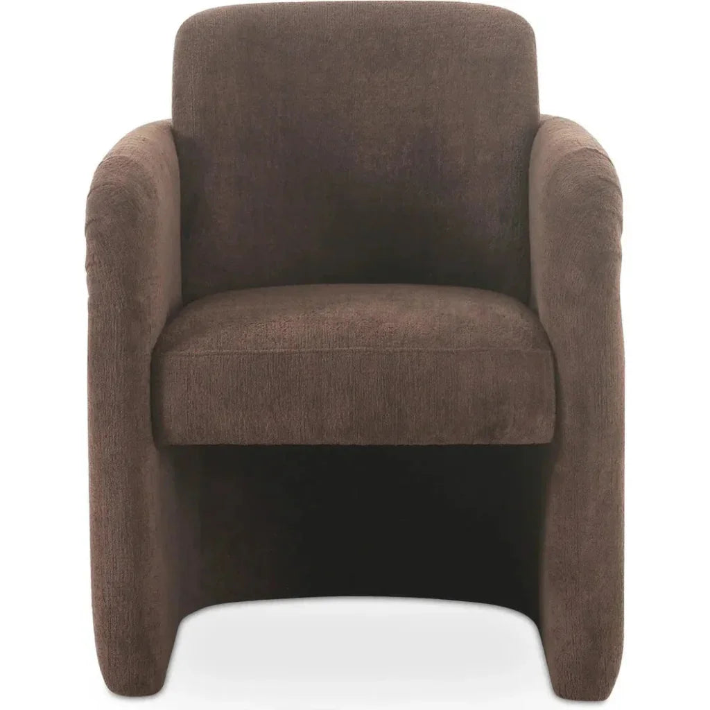 Moe's Home Mesto Rolling Performance Fabric Dining Armchair