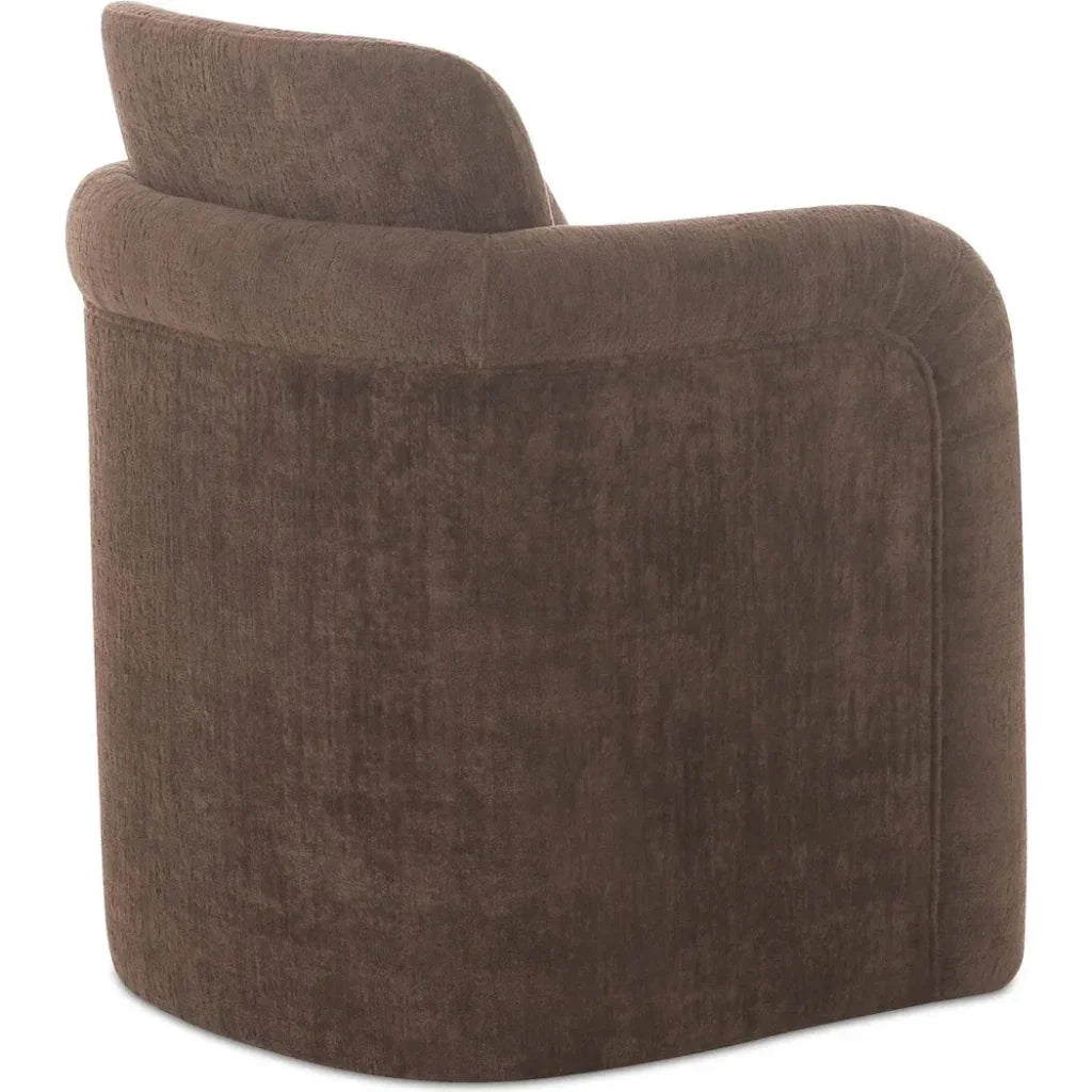 Moe's Home Mesto Rolling Performance Fabric Dining Armchair