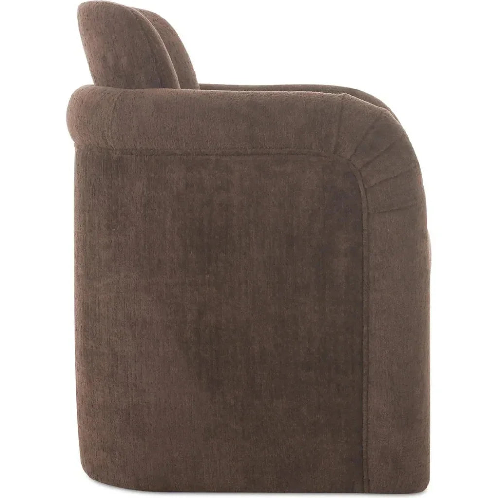 Moe's Home Mesto Rolling Performance Fabric Dining Armchair