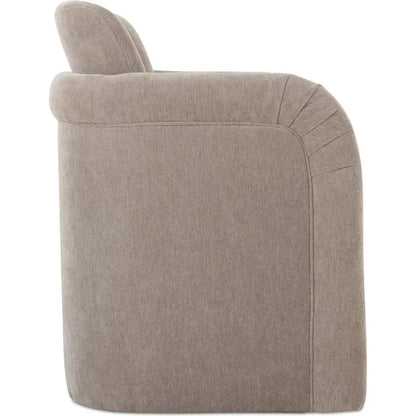 Moe's Home Mesto Rolling Performance Fabric Dining Armchair
