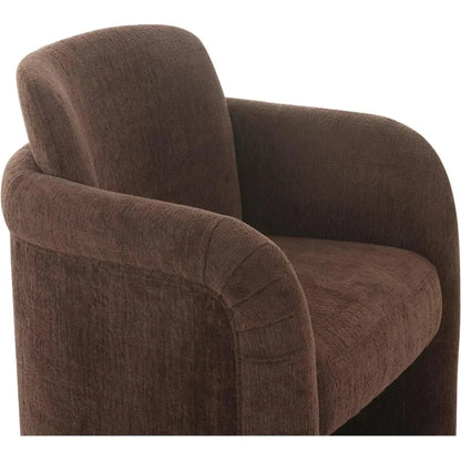 Moe's Home Mesto Rolling Performance Fabric Dining Armchair