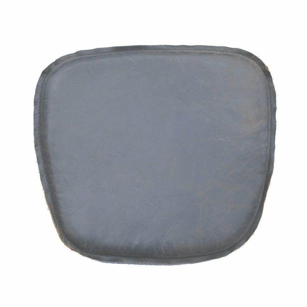 Metal CrossBack Chair Grey Leather Seat Cushion 2PC Set Crossback - Sideboards and Things Accents_Black, Accents_Silver, Back Type_Crossback, Back Type_With Back, Brand_LH Imports, Color_Gray, Features_Removable Cushions, Finish_Antiqued, Legs Material_Metal, Materials_Metal, Materials_Upholstery, Metal Type_Iron, Metal Type_Steel, Number of Pieces_2PC Set, Product Type_Dining Height, Upholstery Type_Leather, Upholstery Type_Top Grain Leather