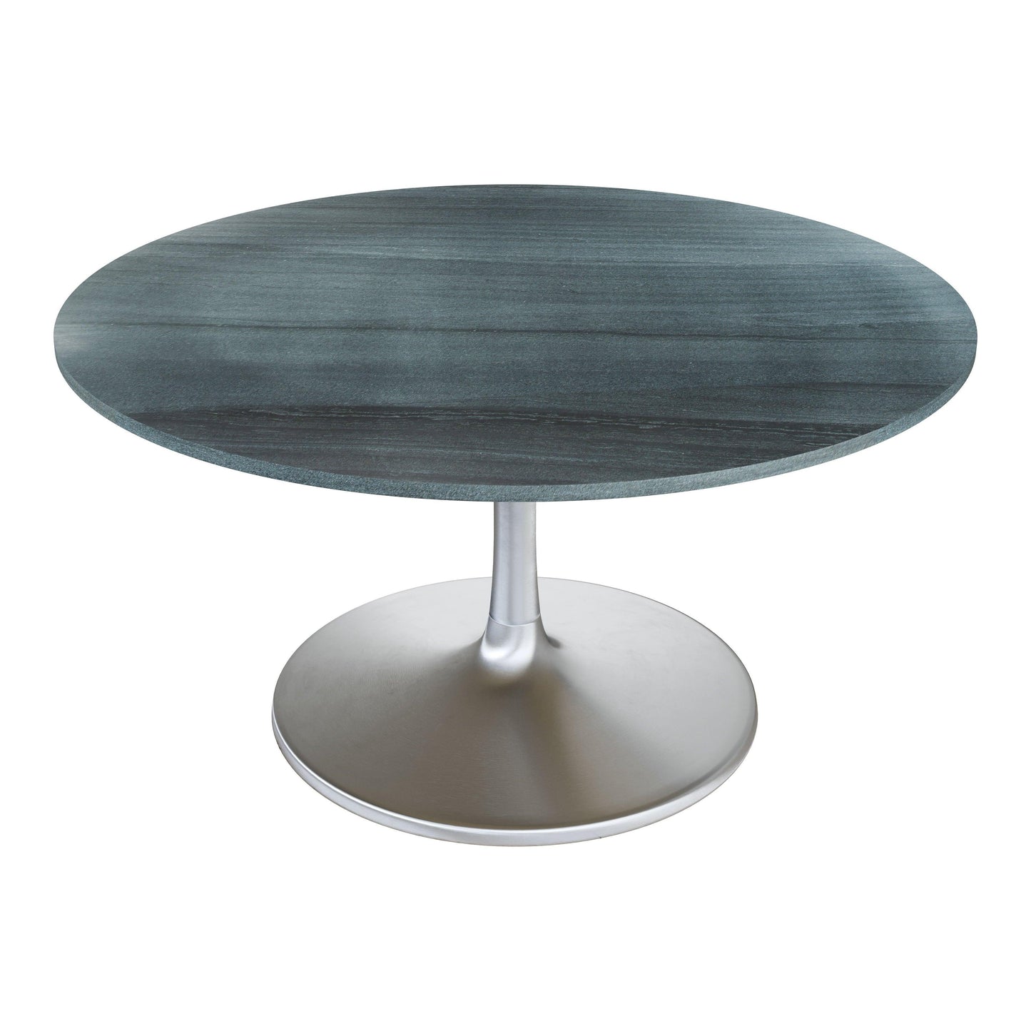 Metropolis Dining Table 60" Black - Sideboards and Things Brand_Zuo Modern, Color_Black, Color_Silver, Finish_Polished, Height_30-40, Materials_Metal, Materials_Stone, Materials_Wood, Metal Type_Aluminum, Metal Type_Iron, Product Type_Dining Height, Shape_Round, Stone Type_Marble, Table Base_Metal, Table Top_Stone, Width_50-60, Wood Species_MDF
