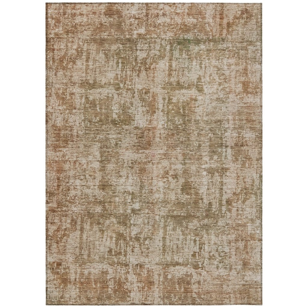 LOOMLAN Rugs Mezzara Beige Washable Indoor-Outdoor Rug