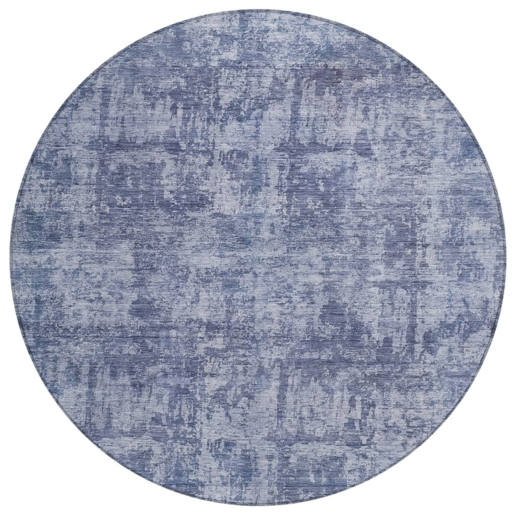 LOOMLAN Rugs Mezzara Blue Washable Indoor-Outdoor Rug
