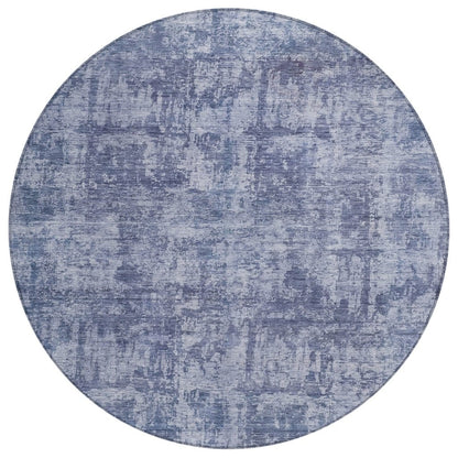 LOOMLAN Rugs Mezzara Blue Washable Indoor-Outdoor Rug