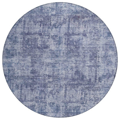LOOMLAN Rugs Mezzara Blue Washable Indoor-Outdoor Rug