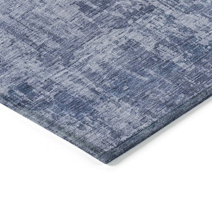 LOOMLAN Rugs Mezzara Blue Washable Indoor-Outdoor Rug