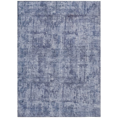LOOMLAN Rugs Mezzara Blue Washable Indoor-Outdoor Rug