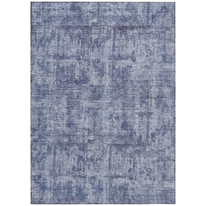 LOOMLAN Rugs Mezzara Blue Washable Indoor-Outdoor Rug