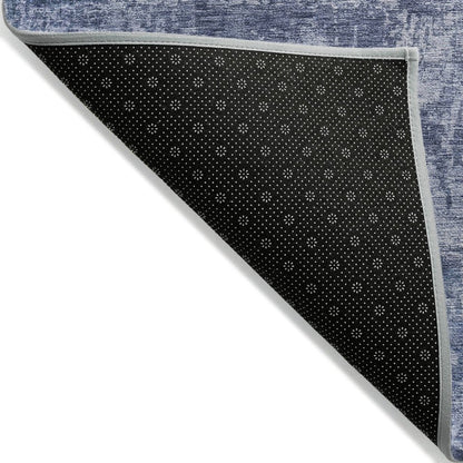 LOOMLAN Rugs Mezzara Blue Washable Indoor-Outdoor Rug