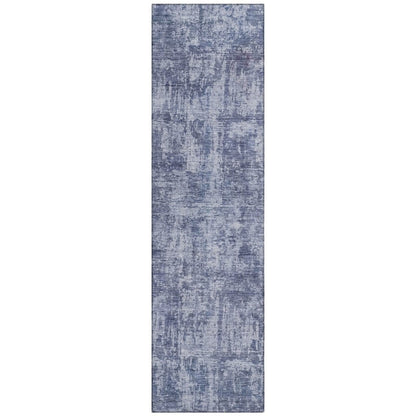 LOOMLAN Rugs Mezzara Blue Washable Indoor-Outdoor Rug