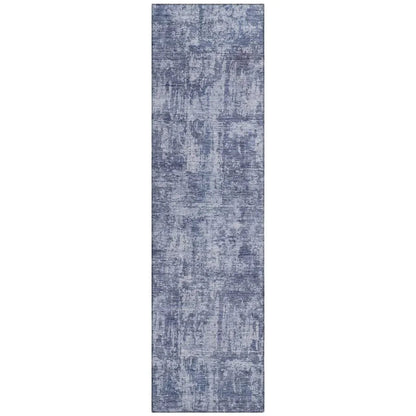 LOOMLAN Rugs Mezzara Blue Washable Indoor-Outdoor Rug