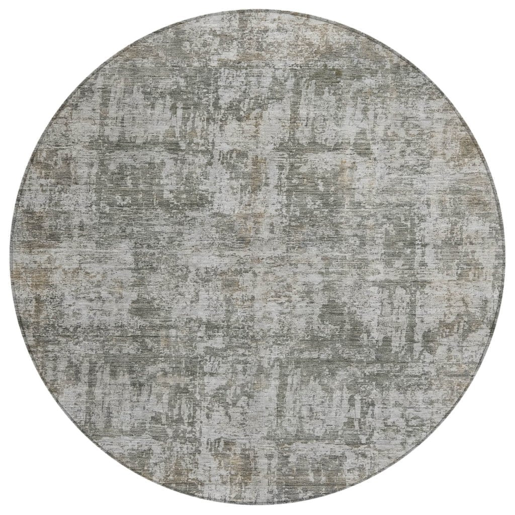 LOOMLAN Rugs Mezzara Gray Washable Indoor-Outdoor Rug