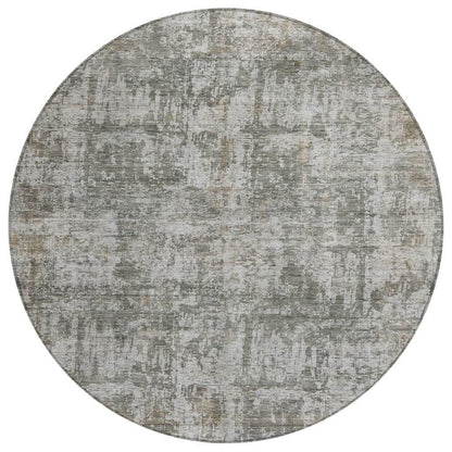 LOOMLAN Rugs Mezzara Gray Washable Indoor-Outdoor Rug