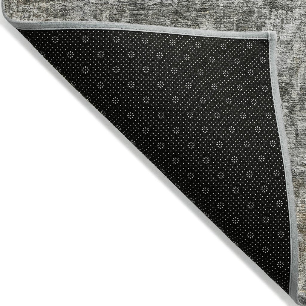 LOOMLAN Rugs Mezzara Gray Washable Indoor-Outdoor Rug