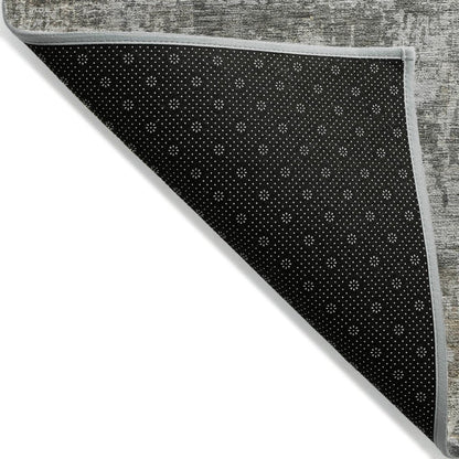 LOOMLAN Rugs Mezzara Gray Washable Indoor-Outdoor Rug