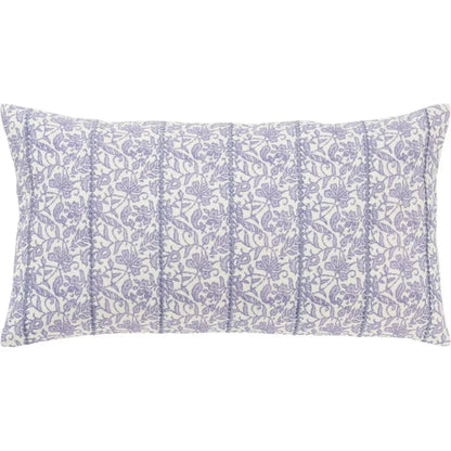 LOOMLAN Mia Botanical Long Lumbar Pillow For Bed