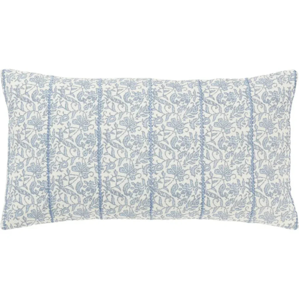 LOOMLAN Mia Botanical Long Lumbar Pillow For Bed