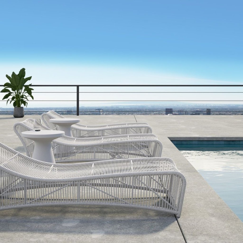 Miami Ultimate Cushionless Outdoor Chaise - LOOMLAN - Sunset West - Outdoor Chaises