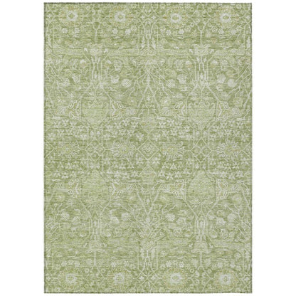 LOOMLAN Rugs Mila Green Washable Indoor-Outdoor Rug
