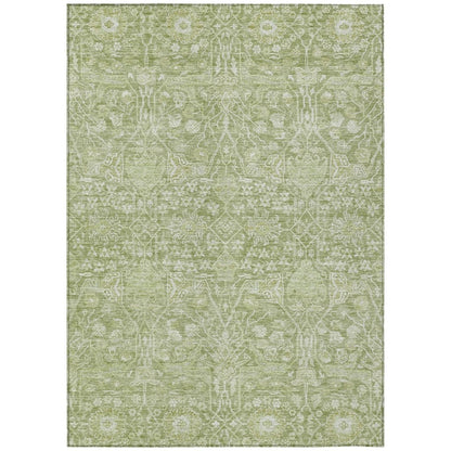 LOOMLAN Rugs Mila Green Washable Indoor-Outdoor Rug