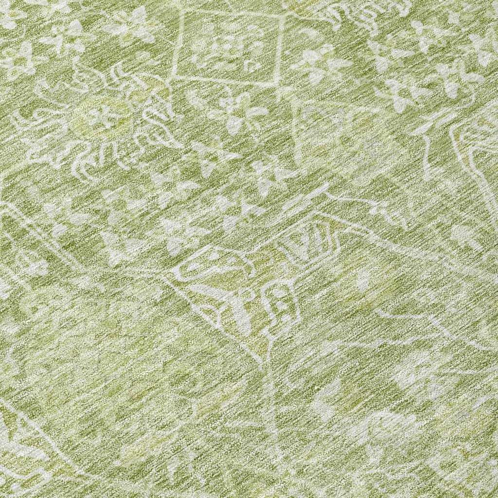 LOOMLAN Rugs Mila Green Washable Indoor-Outdoor Rug