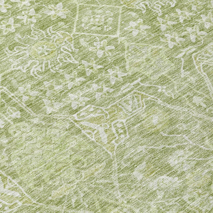 LOOMLAN Rugs Mila Green Washable Indoor-Outdoor Rug