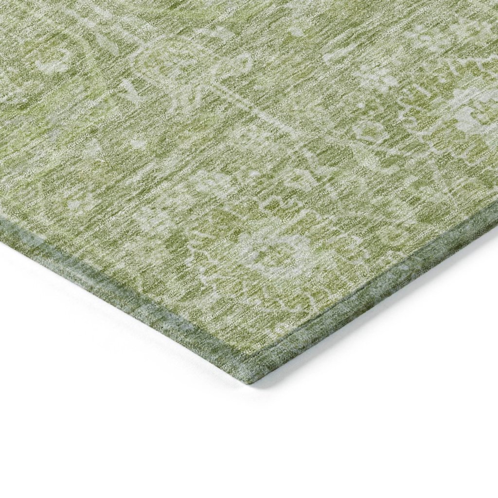 LOOMLAN Rugs Mila Green Washable Indoor-Outdoor Rug