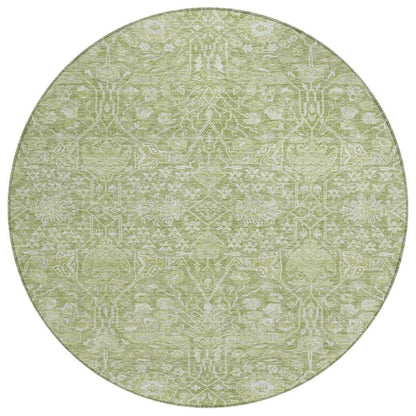 LOOMLAN Rugs Mila Green Washable Indoor-Outdoor Rug