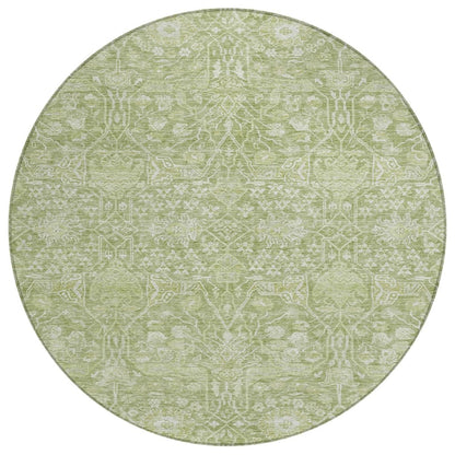 LOOMLAN Rugs Mila Green Washable Indoor-Outdoor Rug