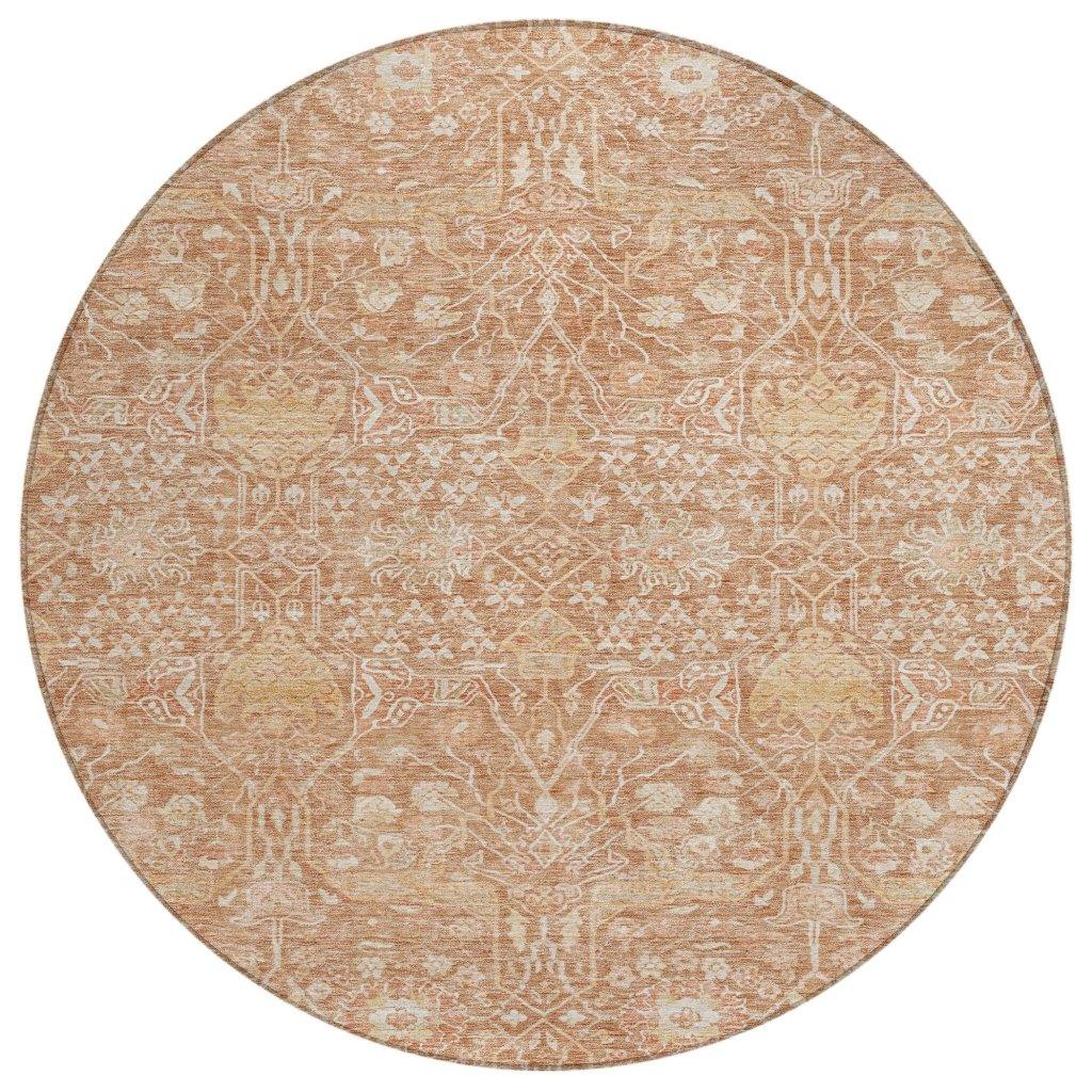 LOOMLAN Rugs Mila Orange Washable Indoor-Outdoor Rug