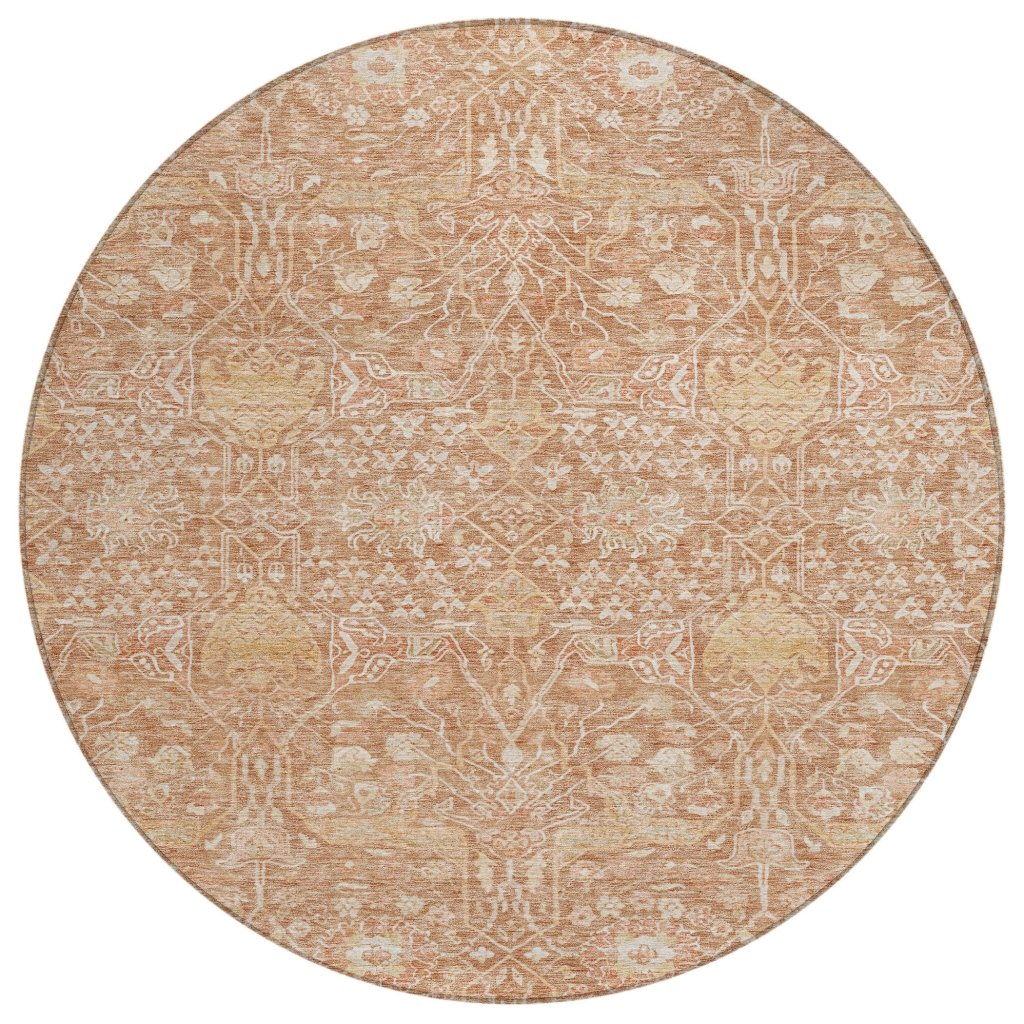 LOOMLAN Rugs Mila Orange Washable Indoor-Outdoor Rug