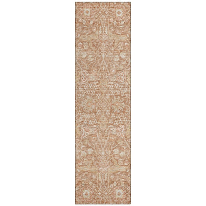 LOOMLAN Rugs Mila Orange Washable Indoor-Outdoor Rug