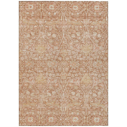 LOOMLAN Rugs Mila Orange Washable Indoor-Outdoor Rug