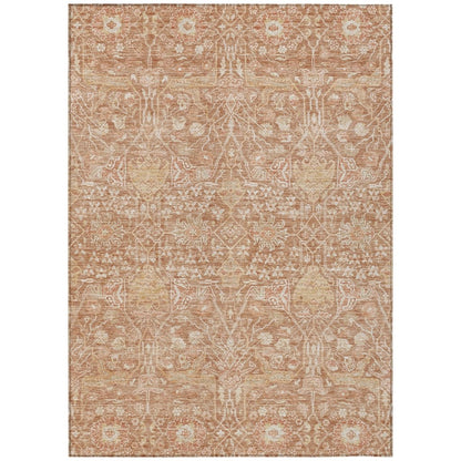 LOOMLAN Rugs Mila Orange Washable Indoor-Outdoor Rug