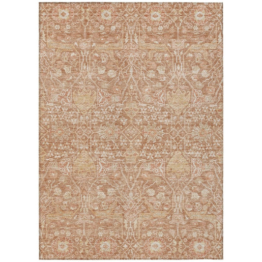 LOOMLAN Rugs Mila Orange Washable Indoor-Outdoor Rug