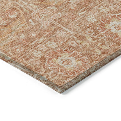 LOOMLAN Rugs Mila Orange Washable Indoor-Outdoor Rug