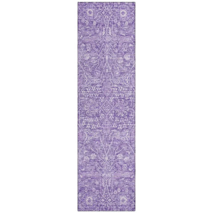 LOOMLAN Rugs Mila Purple Washable Indoor-Outdoor Rug