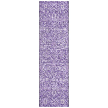LOOMLAN Rugs Mila Purple Washable Indoor-Outdoor Rug