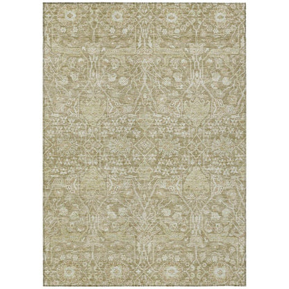 LOOMLAN Rugs Mila Taupe Washable Indoor-Outdoor Rug