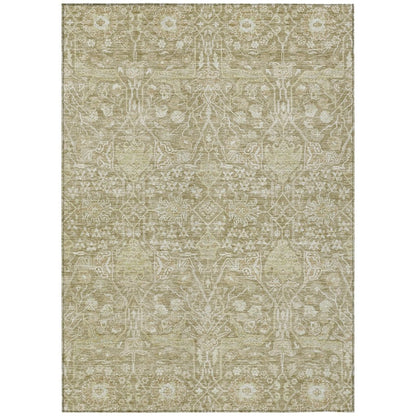 LOOMLAN Rugs Mila Taupe Washable Indoor-Outdoor Rug