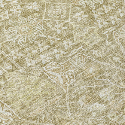 LOOMLAN Rugs Mila Taupe Washable Indoor-Outdoor Rug