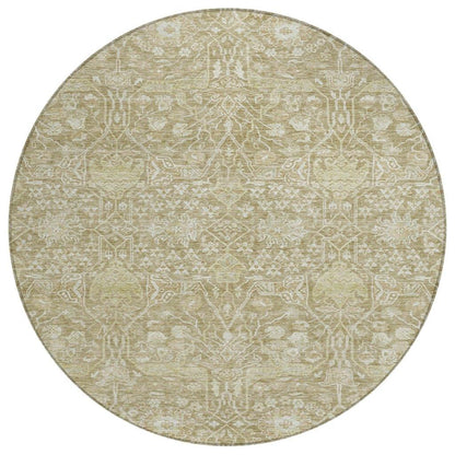 LOOMLAN Rugs Mila Taupe Washable Indoor-Outdoor Rug